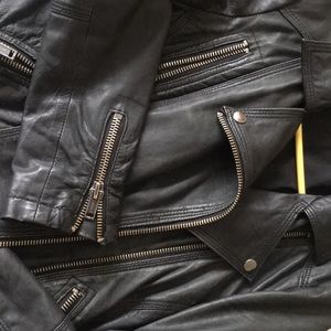 Biker leather jacket